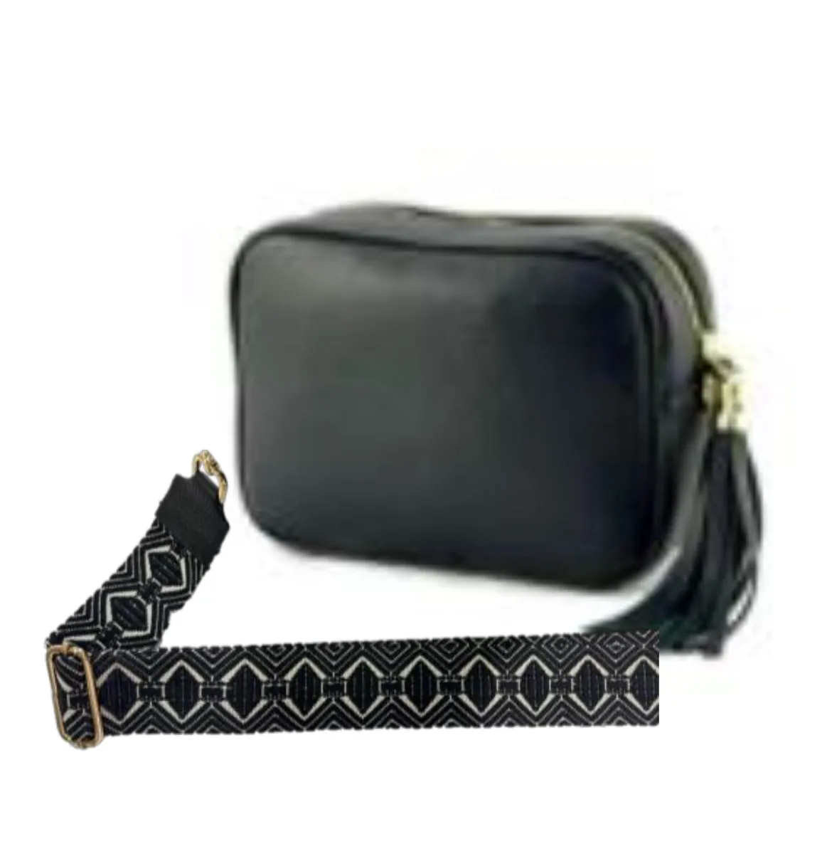 Borsa Art   Pop Fantasy Strap Crossbody Bag - Black