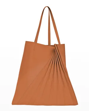 Chiaroscuro Sabrina Zeng Pleated Lambskin Tote Bag