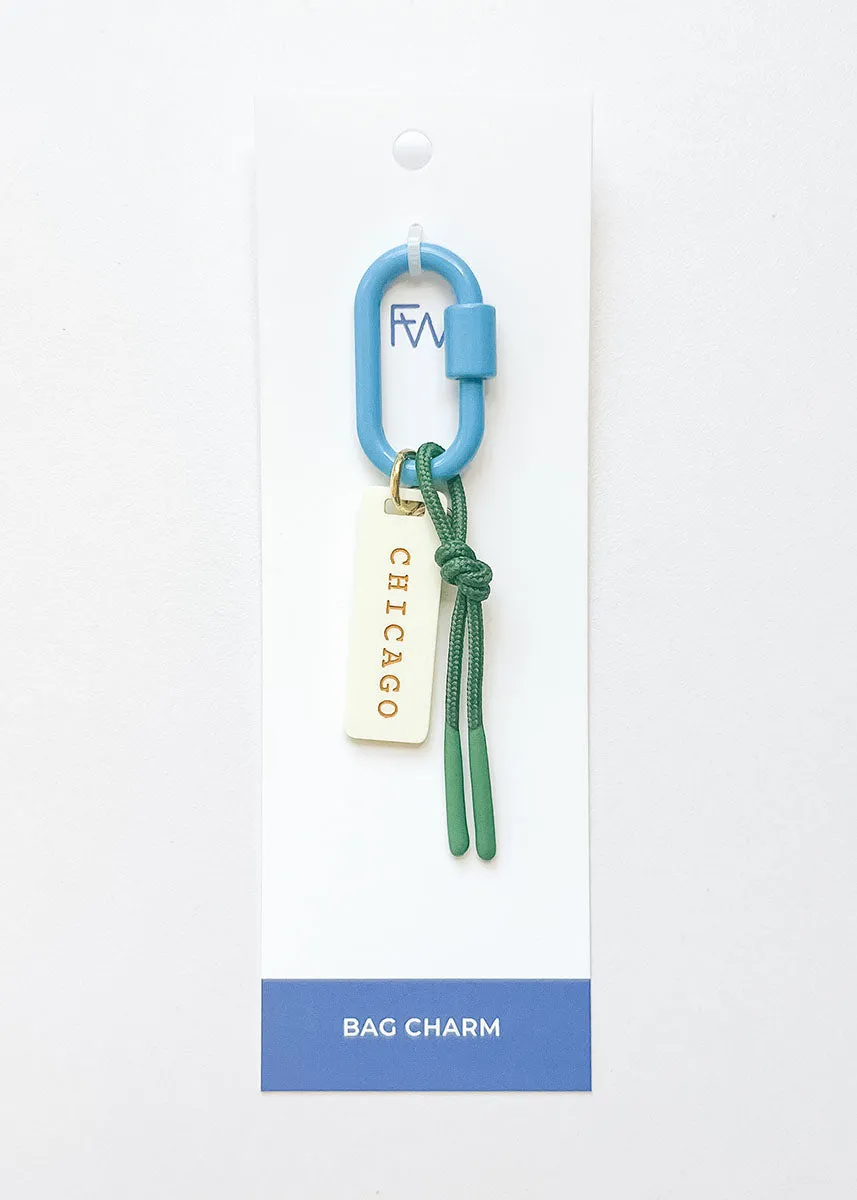 Chicago Tri-Color Bag Charm