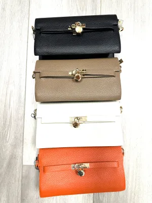 Faux Pebble Leather Crossbody