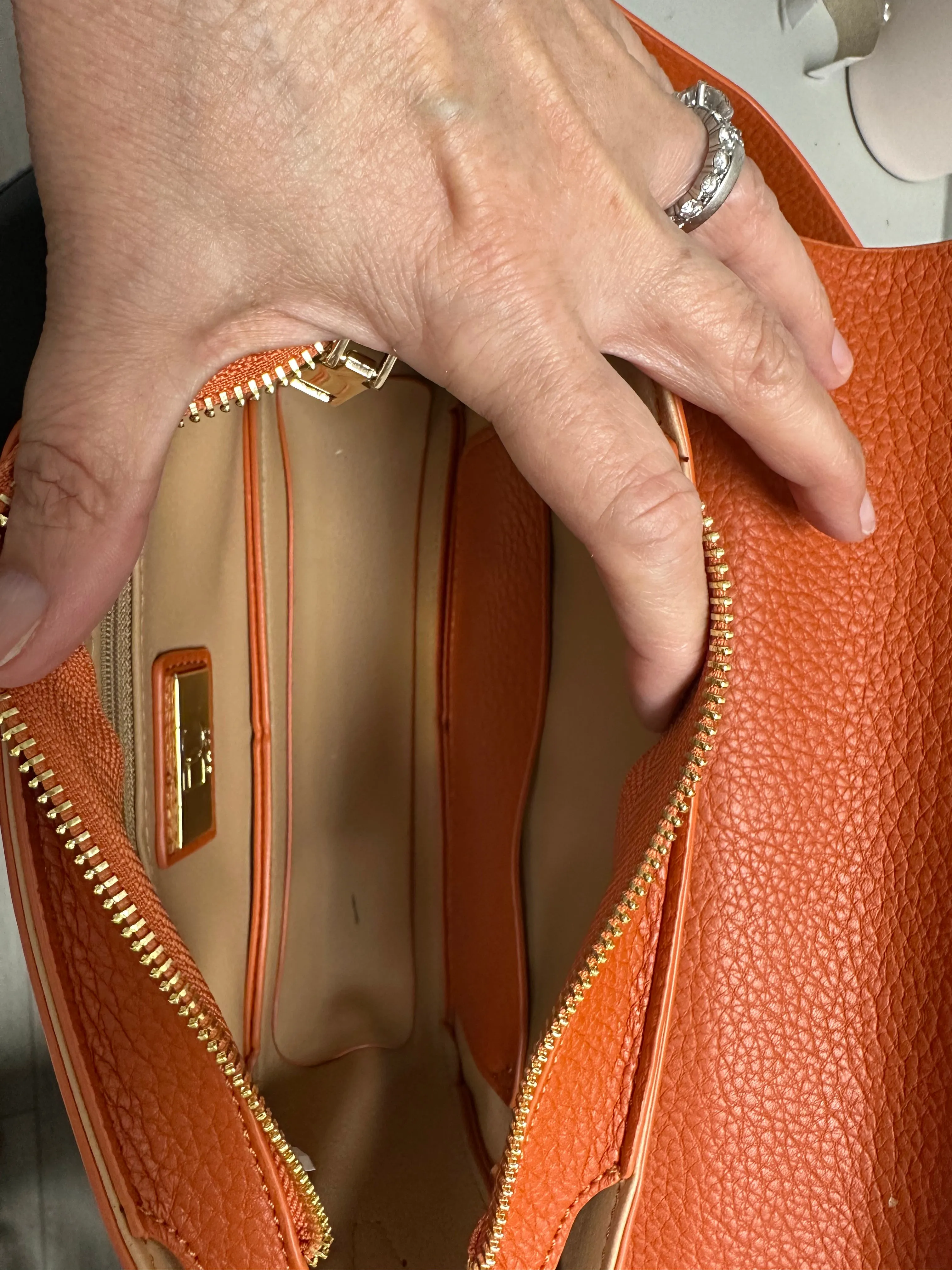 Faux Pebble Leather Crossbody