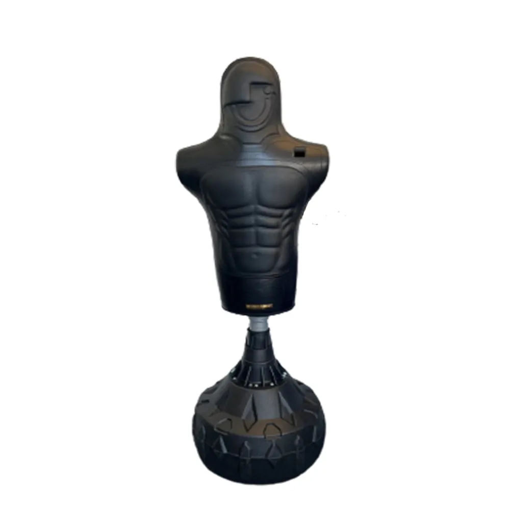Free Standing Punching / Boxing Dummy Leather Black 175 cm