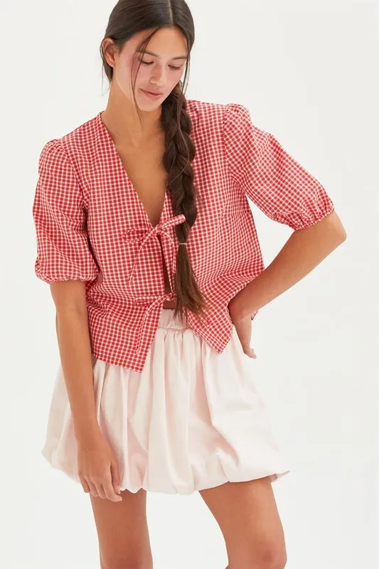 Gloria Tie Blouse