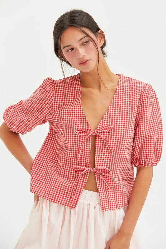 Gloria Tie Blouse