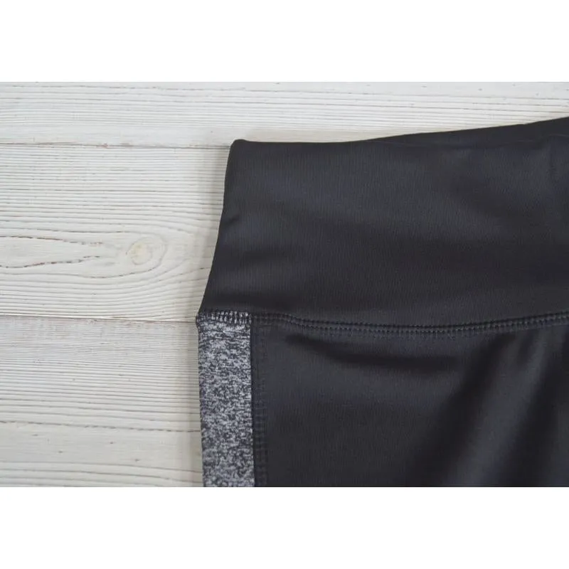High-Waisted Yoga Tight-Fitting Sports Patchwork Mesh Sports Leggings
