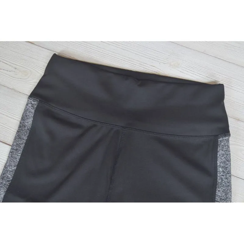 High-Waisted Yoga Tight-Fitting Sports Patchwork Mesh Sports Leggings
