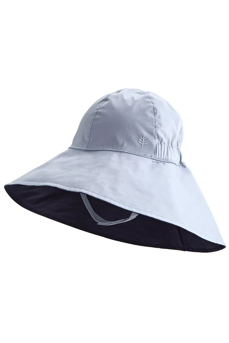 Kid's August Asymmetrical Hat  |  Light Blue / Dark Blue Colorblock