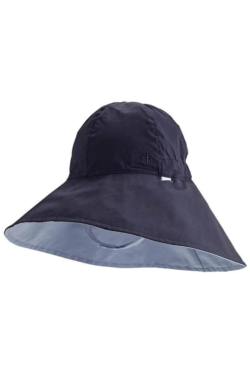 Kid's August Asymmetrical Hat  |  Light Blue / Dark Blue Colorblock