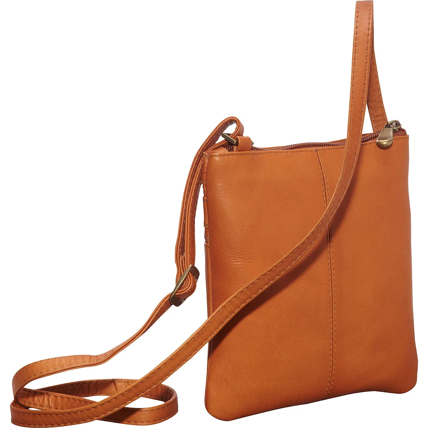 Le Donne Leather Two Zip Mini Crossbody Bag