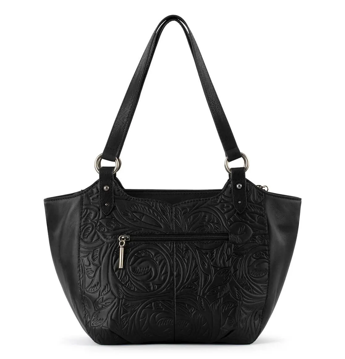 Leather bag The Sak Bolinas Satchel, black