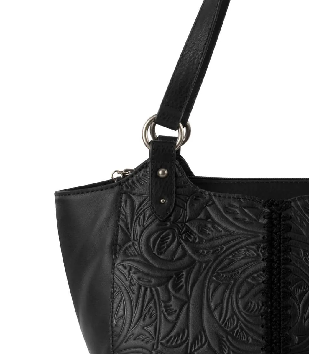 Leather bag The Sak Bolinas Satchel, black