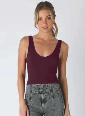 Reversible Ribbed Crop Top