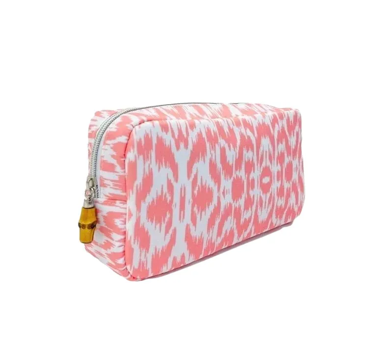 Shell Pink Ikat Glam Bag