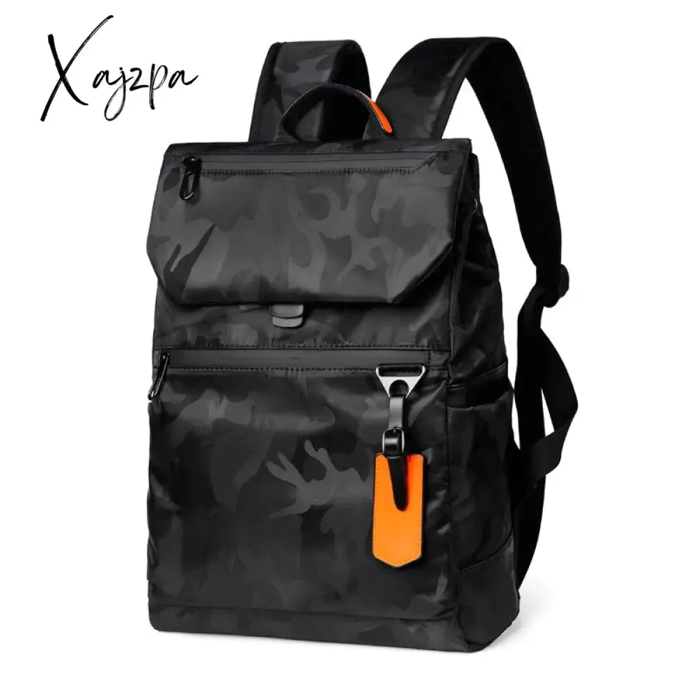 Xajzpa - Designer Black Backpack for Business Urban Man Backpack High Quality Waterproof Men's Laptop Luxury Brand Backpack